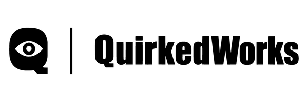 QuirkedWorks — eye-Q icon and wordmark
